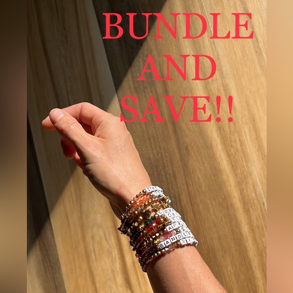 Beautiful Handmade Word Bracelets ACT JUSTLY LOVE MERCY WALK HUMBLY *set‎ of 3* - Picture 6 of 7